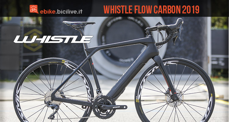 Whistle Flow Carbon 2019: bici da corsa con motore Fazua Evation