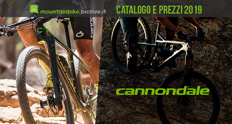 Il catalogo delle mountain bike Cannondale del 2019