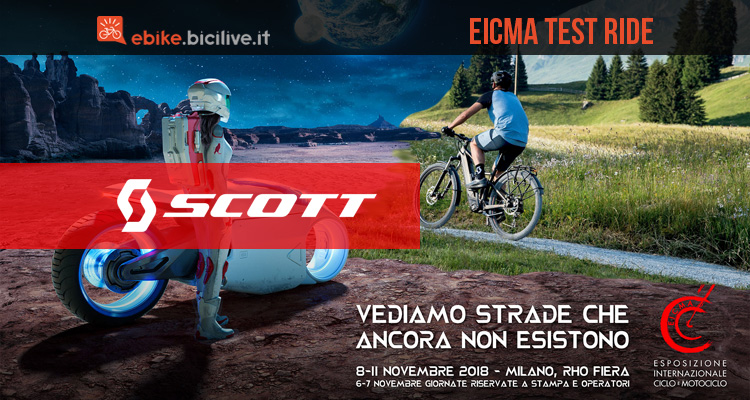 Le ebike Scott eRide in anteprima a EICMA 2018