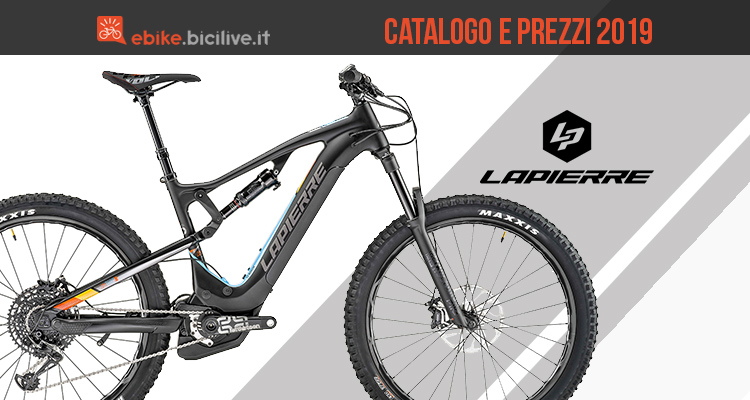 Le bici elettriche Lapierre: il catalogo e listino prezzi 2019