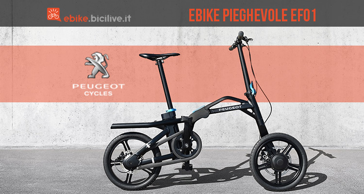 eF01, la prima e-bike pieghevole di Peugeot per un nuovo concetto di mobilità