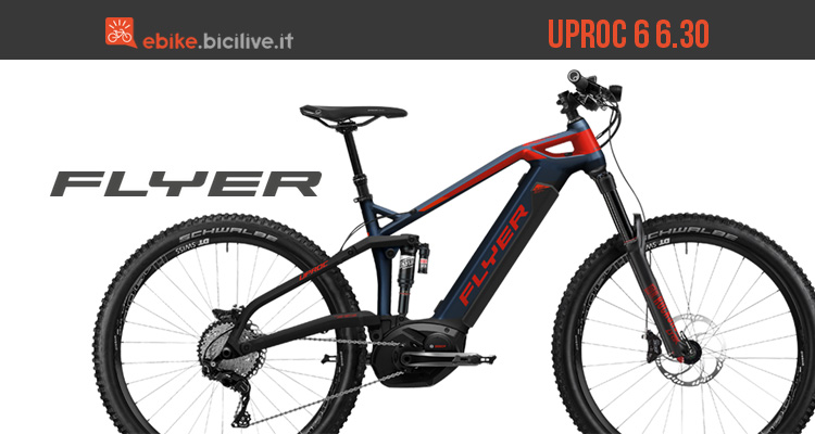 Flyer elettrizza BikeUp 2019 con la biammortizzata UPROC 6 6.30