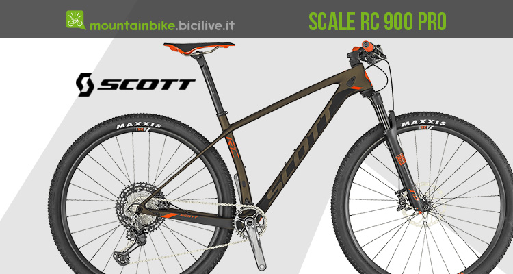 La hardtail Scott Scale RC 900 Pro con sistema di smorzamento degli urti SDS2