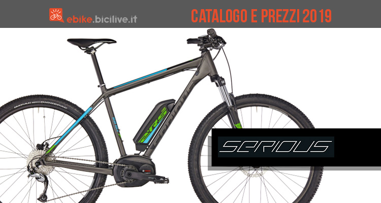 Il catalogo e il listino prezzi 2019 delle e-bike Serious