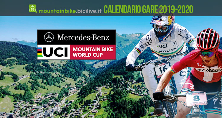 Il calendario delle gare Mercedes-Benz UCI Mountain Bike World Cup 2019 e 2020
