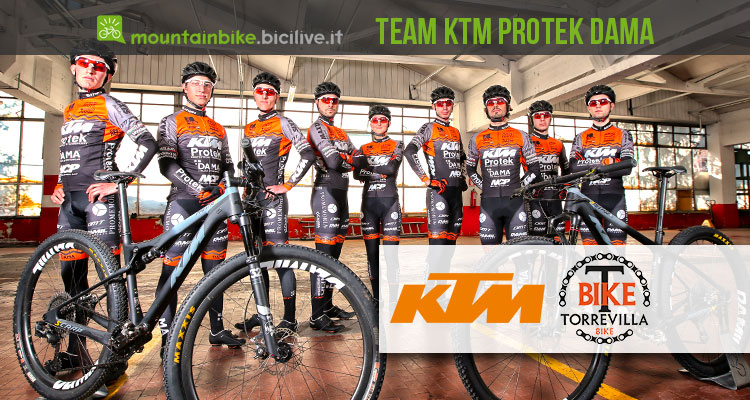 Il team KTM Protek DAMA del Torrevilla Bike