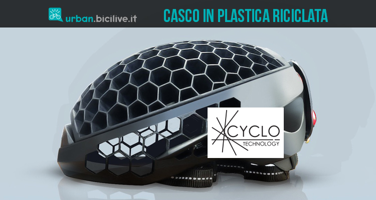 Cyclo, il casco ottenuto con la plastica riciclata degli oceani