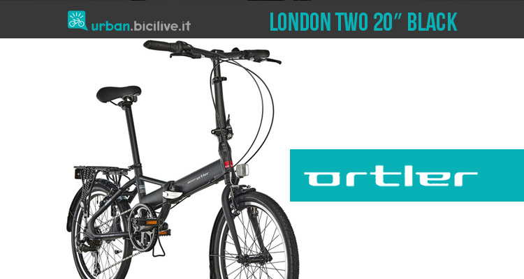 Ortler London Two 20″ Black: la bici pieghevole che ci segue ovunque