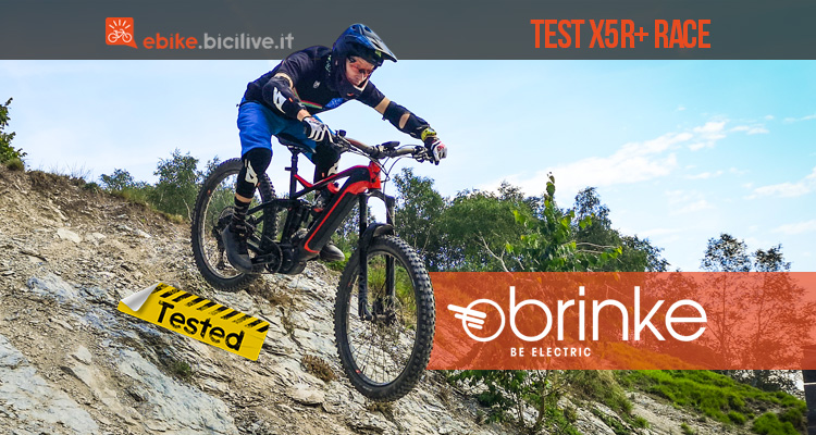 Il test della eMTB Brinke X5R+ Race 2020 con batteria integrata