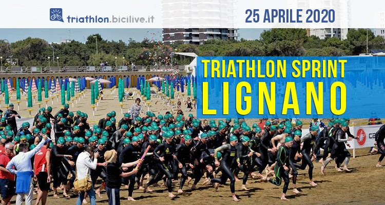 Il 25 aprile 2020 torna il Triathlon Sprint Città di Lignano