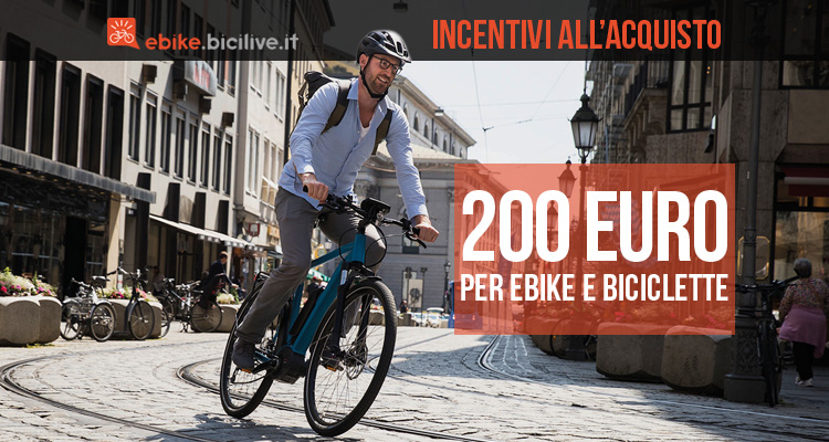 Coronavirus: incentivi di 200 euro per l’acquisto di e-bike nella Fase 2