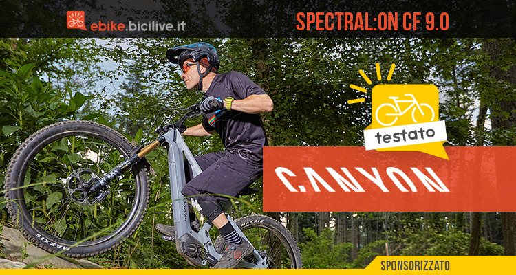 Test Canyon Spectral:ON CF 9.0, una eMTB fatta per divertirsi