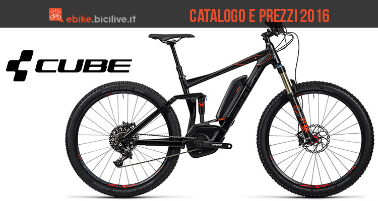 Catalogo modelli e listino prezzi eMTB Cube 2016