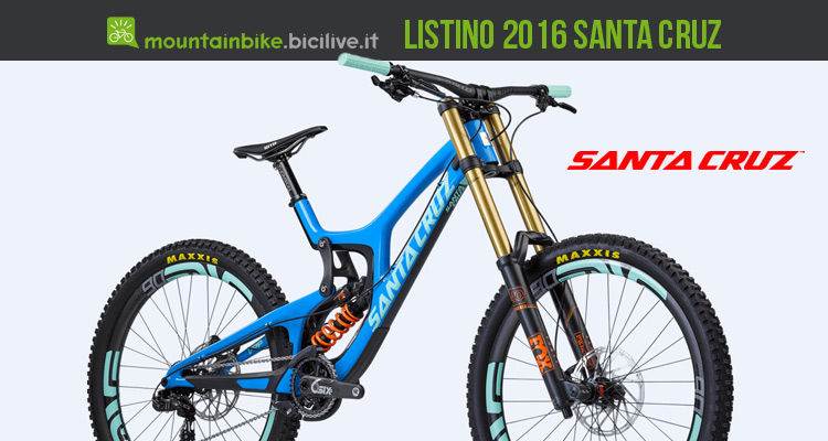 Santa Cruz: catalogo e listino prezzi 2016