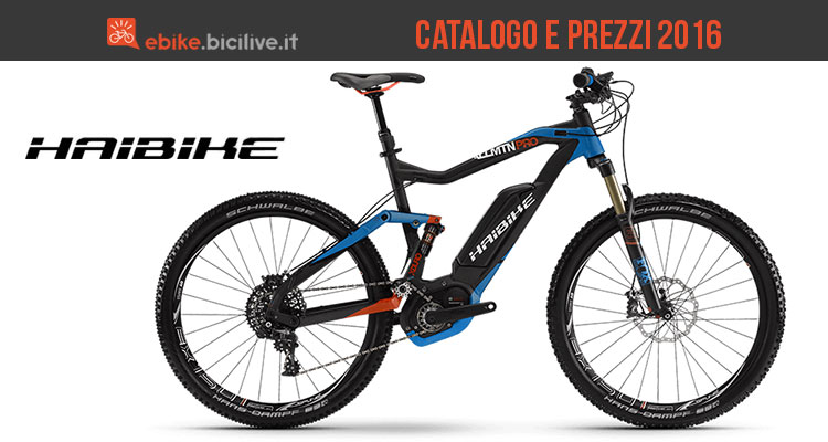 Mountain bike elettriche Haibike: catalogo e listino prezzi 2016