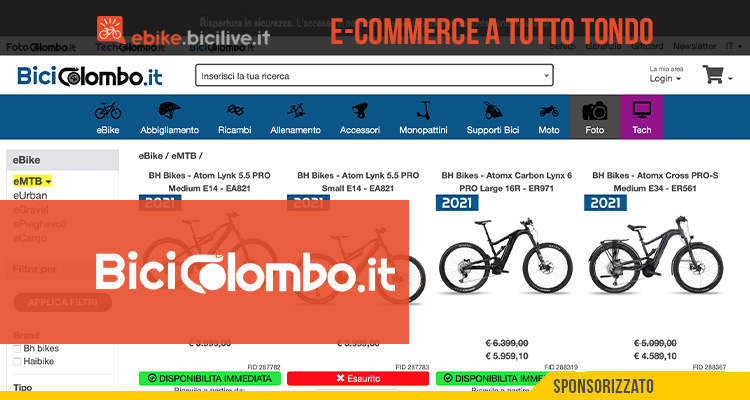 BiciColombo.it approda al mondo ciclo con un catalogo di tutto rispetto