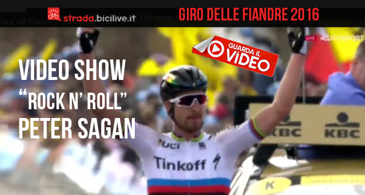Peter Sagan al Giro delle Fiandre 2016: il video-show