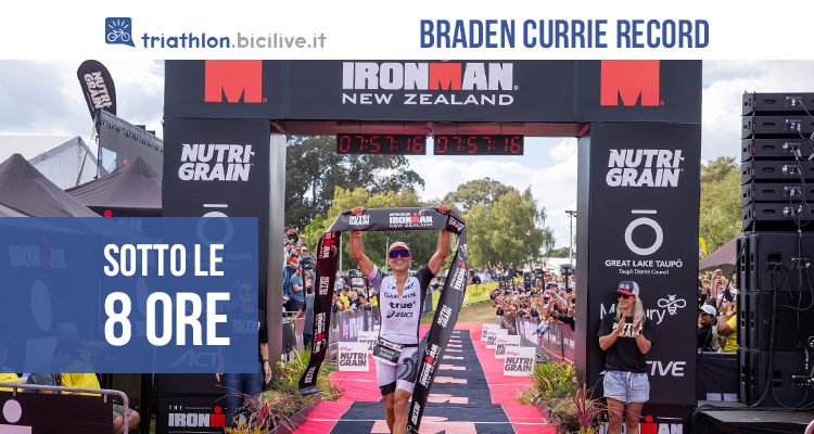 IronMan New Zealand: prestazione record di Braden Currie sotto le otto ore!