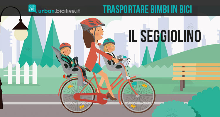 Trasportare bimbi sul seggiolino bici