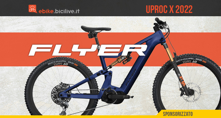 FLYER Uproc X 2022: eMTB mullet con motore Panasonic