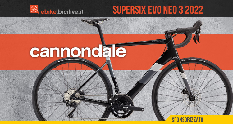 Cannondale Supersix Evo Neo 3 2022, un ebike da strada che spinge forte