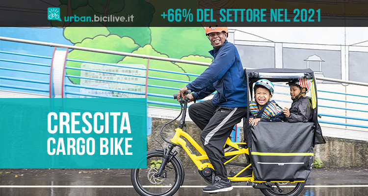 Crescita del +66% per il mercato delle cargo bike nel 2021