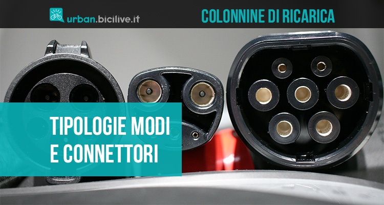 Colonnine di ricarica veicoli elettrici: tipologie di connettori e modi di carica