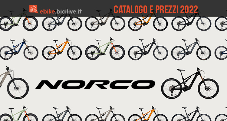 Catalogo ebike Norco 2022: 10 eMTB per gli amanti dell’off road