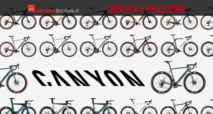 Canyon 2022: il catalogo e prezzi delle bici da corsa, ciclocross e gravel