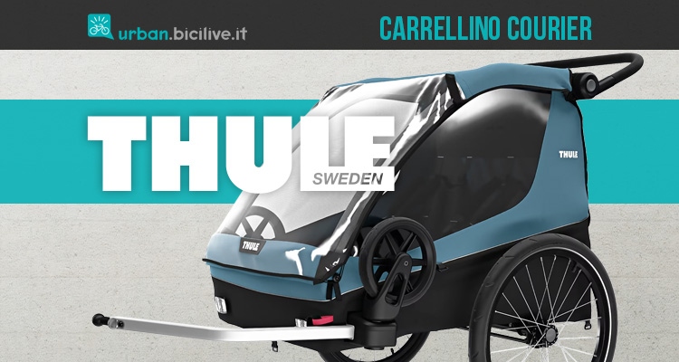 Thule Courier, il nuovo carrellino bici che trasporta fino a 2 bimbi