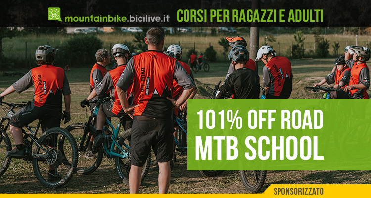 101% Off Road MTB School: corsi e lezioni per adulti e ragazzi dove imparare le tecniche della mountain bike