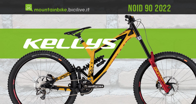 La mountain bike da DH biammortizzata Kellys Noid 90 27,5”