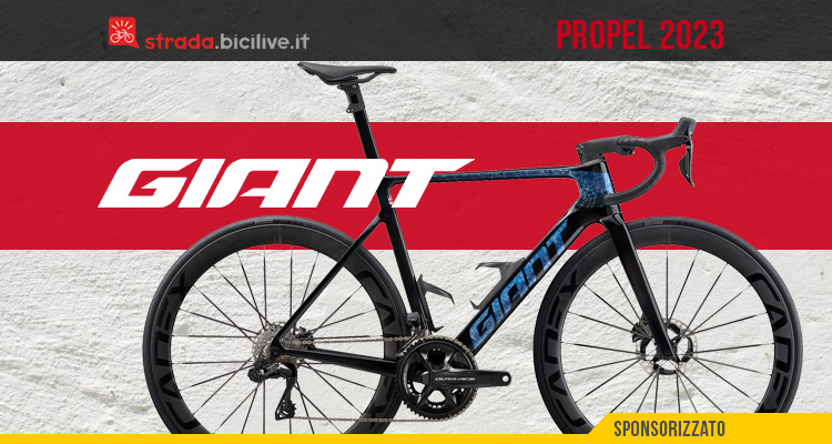 La nuova bici da corsa aero Giant Propel 2023