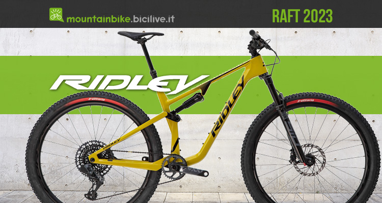 Ridley Raft 2023: travel da 100 o 120 mm per l’XC o il down country