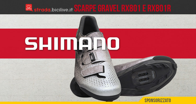 Shimano RX801 e RX801R, le nuove scarpe gravel per competizioni o avventura