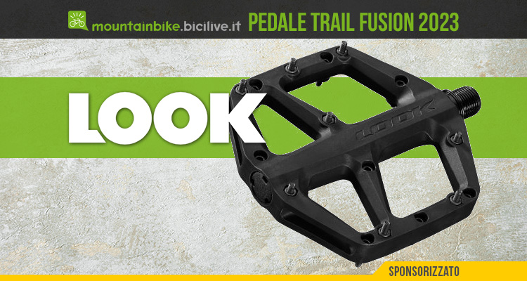Pedale Look Flat Trail Fusion: in composito e con pin differenziati