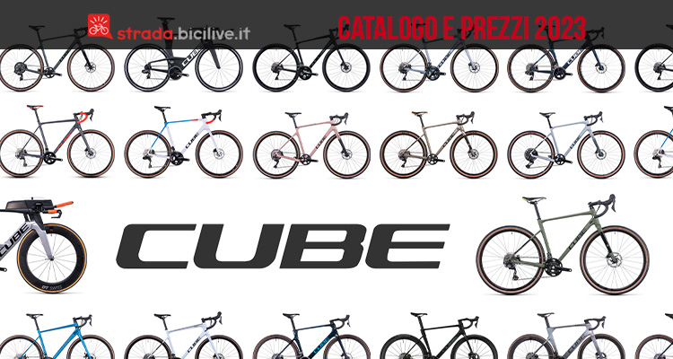 Cube, bici da corsa, gravel e cross: catalogo e listino prezzi 2023