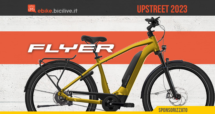 Linea FLYER Upstreet 2023: 9 ebike urban High Tech con GPS
