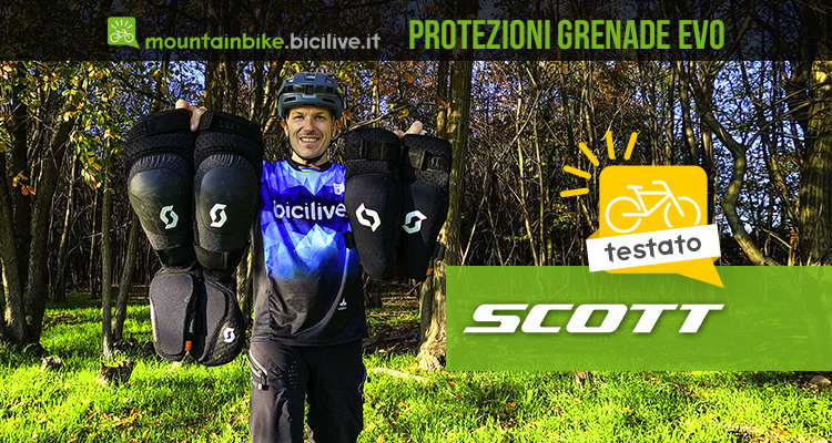 Test gomitiere e ginocchiere con parastinco Scott Grenade EVO Hybrid in D3O