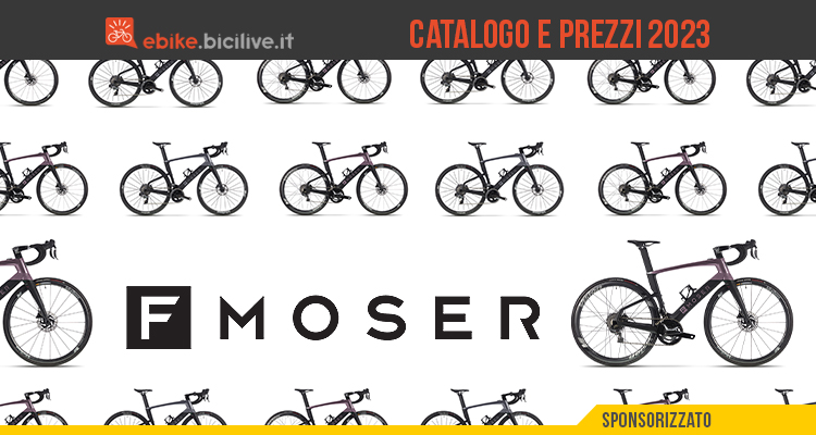 Le e-bike F Moser 2023 per strada e gravel: catalogo e listino prezzi