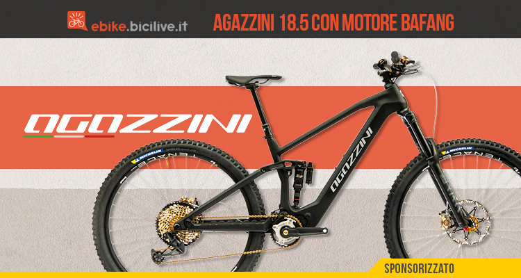 E-MTB light Agazzini 18.5 con motore Bafang M820 da 75 Nm