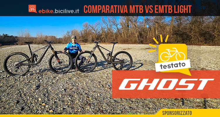 Test-comparativa ebike Vs MTB: Ghost PATH RIOT FULL PARTY e RIOT AM FULL PARTY