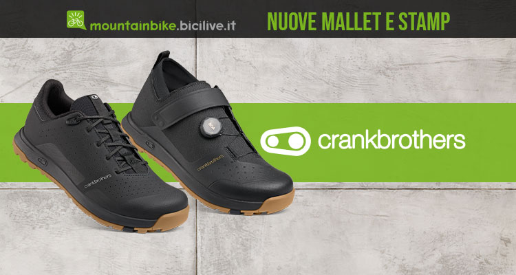 Scarpe MTB Crank Brothers Mallet e Stamp Trail, versioni BOA e LACE