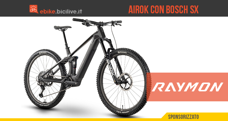 Raymon AIROK: e-MTB leggera con Bosch SX