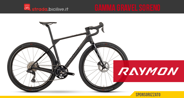 Raymon Soreno: una gravel in carbonio disponibile in tre modelli