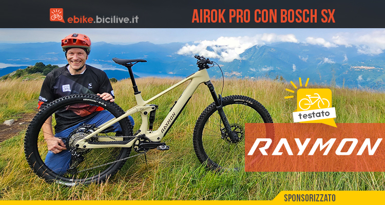 Test e-MTB light Raymon AIROK Pro con Bosch SX: 18,7 kg!