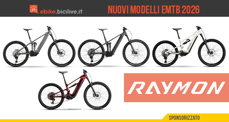 Nuove e-MTB Raymon: Ravor, Vantor, Korak e Vamok con Yamaha PW-X4 e Bosch CX