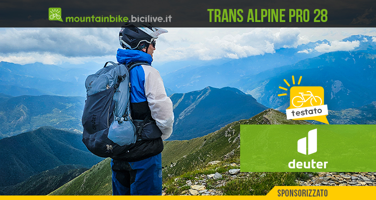 Test zaino Deuter Trans Alpine Pro 28: stabilità e capienza per avventure epiche in MTB