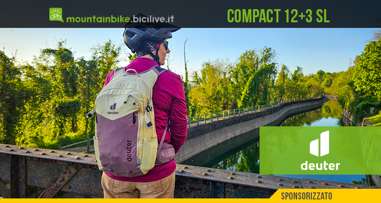 Test zaino Deuter Compact 12+3 SL: innovazione ed ecologia per le cicliste