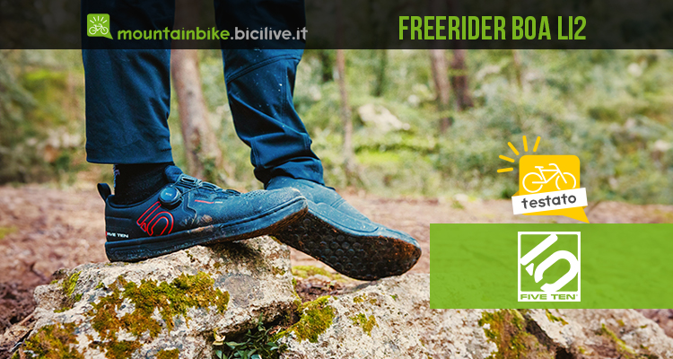 Test scarpe MTB Adidas Five Ten Freerider Pro BOA Li2: comodità e grip elevati